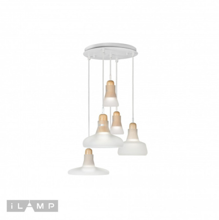 Подвесные светильники — Подвесной светильник iLamp AP9006-5 WH купить в  Подвесные светильники — Подвесной светильник iLamp AP9006-5 WH купить в
