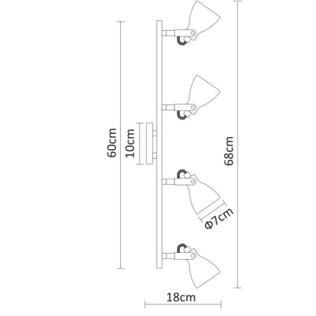 Споты — Спот ARTE Lamp A9189PL-4GY купить в  Споты — Спот ARTE Lamp A9189PL-4GY купить в