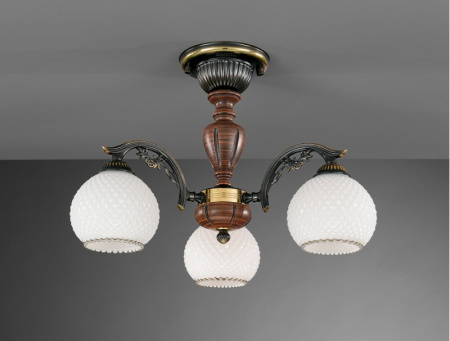Люстры на штанге — Люстра на штанге Reccagni Angelo PL 8630/3 купить в 