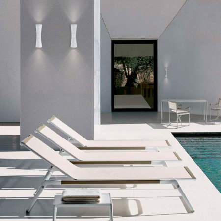 Уличные настенные светильники — Светильник настенный Elektrostandard 1502 TECHNO LED TUBE DOBLE белый купить в 