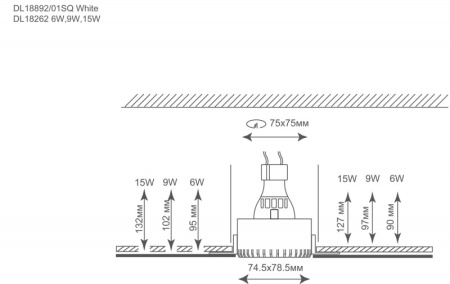 Встраиваемые точечные светильники — Встраиваемый светильник Donolux DL18892/01R White купить в 