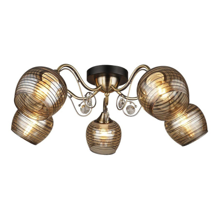 Потолочные люстры — Потолочная люстра IMEX MD.4044-5-S AB+BK купить в 