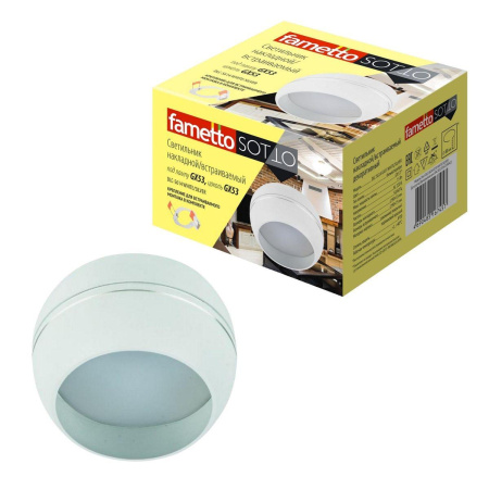 Накладные светильники — Потолочный светильник Fametto Sotto DLC-S614 GX53 White/Silver UL-00009780 купить в 