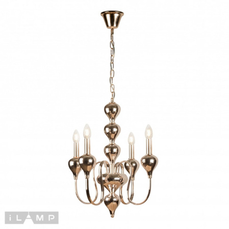 Люстры подвесные — Подвесная люстра iLamp 88003-4 GD купить в 