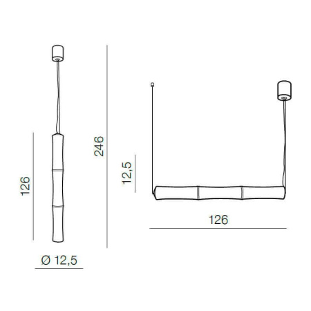 Подвесные светильники — Подвесной светильник Azzardo Bamboo 3 pendant AZ1901 купить в 