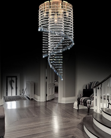 Люстры каскадные — Каскадная люстра Lumina Deco LDC 7053-7A GD купить в 