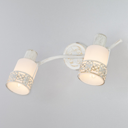 Споты — Спот Eurosvet 20025/2 белый с золотом/ хром купить в  Споты — Спот Eurosvet 20025/2 белый с золотом/ хром купить в