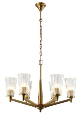 Люстры подвесные — Подвесная люстра Crystal Lux LAURA SP-PL6 BRONZE купить в 