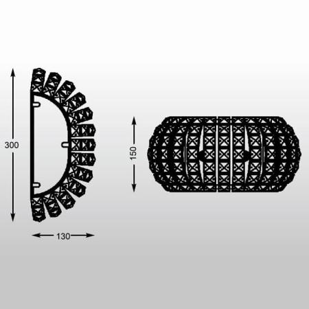 Настенные бра — Настенный светильник Zumaline Antarctica W0174-02S-F4AC купить в 