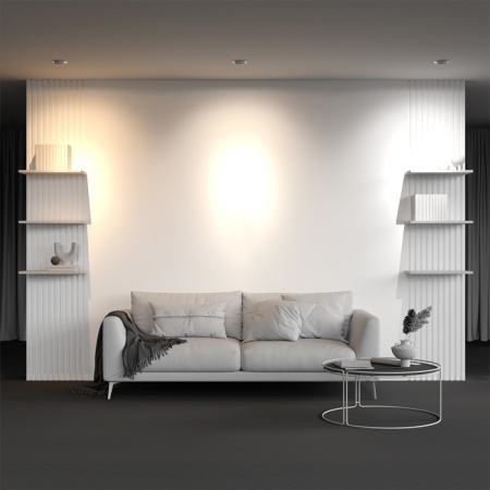 Встраиваемые точечные светильники — Встраиваемый светильник Maytoni Technical DL060-9W3-4-6K-TRS-W купить в 