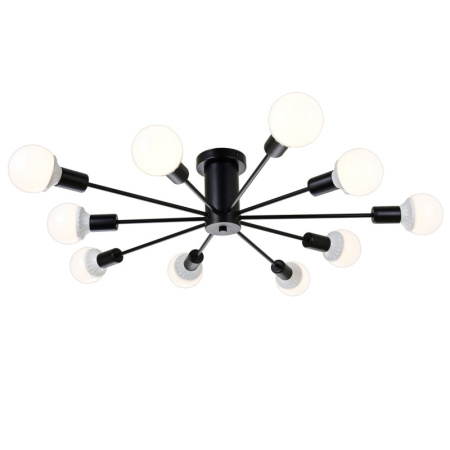 Люстры на штанге — Люстра на штанге Natali Kovaltseva LOFT 79014/10С BLACK купить в 