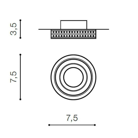 Точечные светильники — Встраиваемый светильник Azzardo Eva Round AZ1459 купить в 