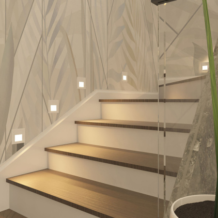 Подсветка стен и ступеней — Подсветка ступеней лестницы Denkirs DK3050-WH купить в 