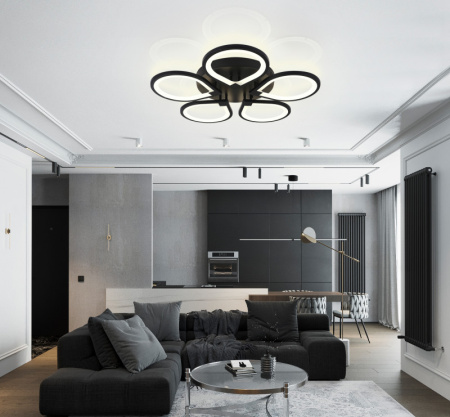 Люстры накладные — Накладная люстра Natali Kovaltseva INNOVATION STYLE 83042 BLACK купить в  Люстры накладные — Накладная люстра Natali Kovaltseva INNOVATION STYLE 83042 BLACK купить в