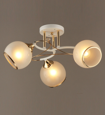 Потолочные люстры — 03138/3 белый с патиной золото купить в 