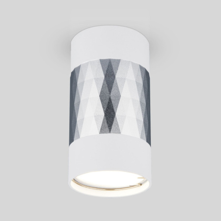 Накладные точечные светильники — Накладной светильник Elektrostandard DLN110 GU10 белый/серебро купить в 