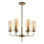 Люстры на штанге — Подвесная люстра Indigo Balletto 13014/6R Brass V000252 купить в  Люстры на штанге — Подвесная люстра Indigo Balletto 13014/6R Brass V000252 купить в