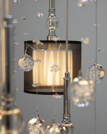 Люстры подвесные — Подвесная люстра Abrasax Paula PL.5301-(8+4)+5CHshade купить в 