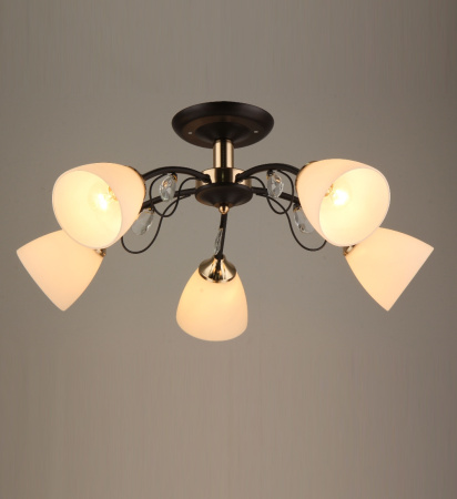 Потолочные люстры — 03359/5 черный купить в 