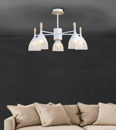 Люстры на штанге — Потолочная люстра Seven Fires Adion WD3500/5C-WT купить в 