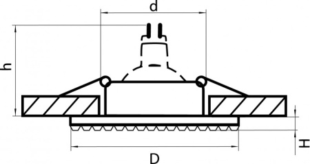 Встраиваемые точечные светильники — Встраиваемый светильник Lightstar 011914 купить в 