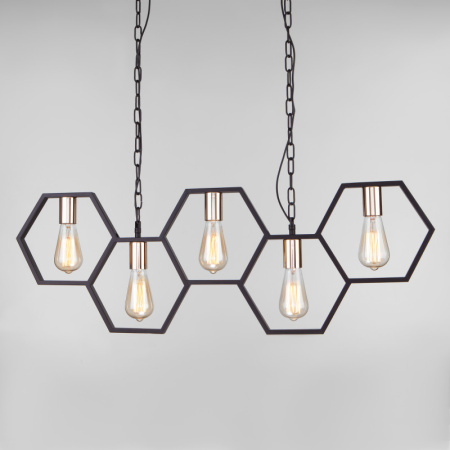 Люстры подвесные — Подвесная люстра Eurosvet 70117/5 черный купить в 