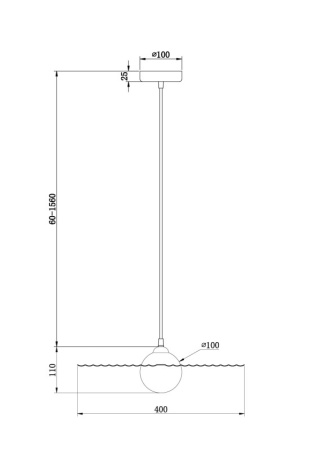 Подвесные светильники — Подвесной светильник Freya FR5390PL-01W купить в 