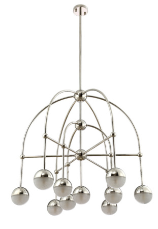 Люстры на штанге — Люстра на штанге Crystal Lux TRUENA SP-PL6+3+1 NICKEL купить в 