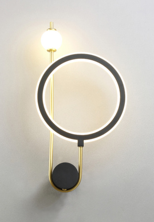 Настенные бра — Бра Crystal Lux CORIDA AP25W LED BLACK/GOLD купить в  Настенные бра — Бра Crystal Lux CORIDA AP25W LED BLACK/GOLD купить в