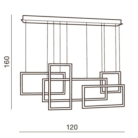 Подвесные светильники — Подвесной светильник Azzardo Quadratus AZ2850 купить в 