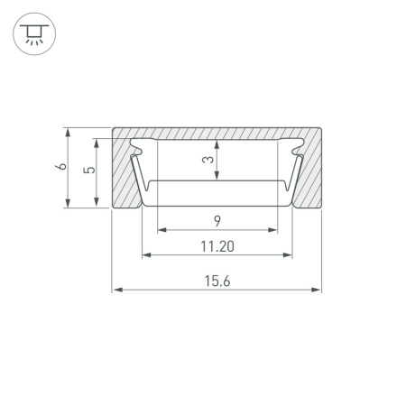 Профили для светодиодных лент — Профиль Arlight 044541 купить в 