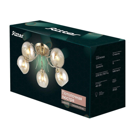 Потолочные люстры — Потолочная люстра Ritter Catania 52542 4 купить в 