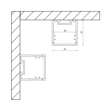 Профили для светодиодных лент — Профиль SWG SF-3535 купить в 