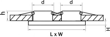 Встраиваемые точечные светильники — Встраиваемый светильник Lightstar 002544 купить в 