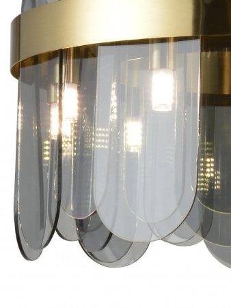 Люстры подвесные — Подвесная люстра Natali Kovaltseva VALENCIA 91000/8C GOLD SATIN купить в 