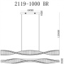Подвесные светильники — Подвесной светильник iLedex 2119-1000 BR купить в  Подвесные светильники — Подвесной светильник iLedex 2119-1000 BR купить в