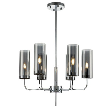 Люстры на штанге — Подвесная люстра Indigo Balletto 13014/6R Chrome V000257 купить в  Люстры на штанге — Подвесная люстра Indigo Balletto 13014/6R Chrome V000257 купить в