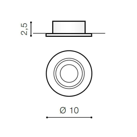 Cветильники потолочные встраиваемые — Встраиваемый светильник Azzardo Carlo AZ0804 купить в  Cветильники потолочные встраиваемые — Встраиваемый светильник Azzardo Carlo AZ0804 купить в
