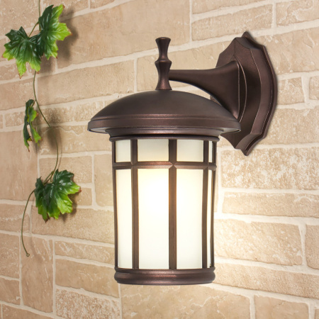 Уличные настенные светильники — Светильник настенный Elektrostandard Lepus D кофейное золото (GL 1016D) купить в 