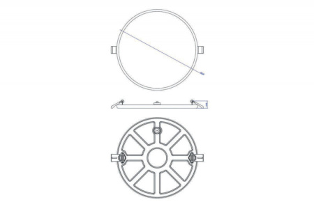 Влагозащищенные точечные светильники — Влагозащищенный светильник Donolux DL20091R27W1W IP44 купить в 