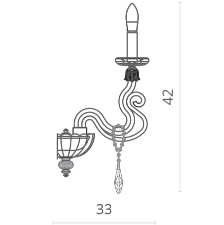 Настенные бра — Бра Divinare 5124/14 AP-1 купить в  Настенные бра — Бра Divinare 5124/14 AP-1 купить в