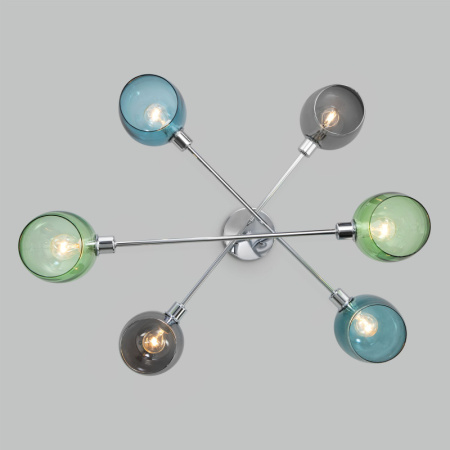 Люстры на штанге — Люстра на штанге Eurosvet 70141/6 хром купить в 