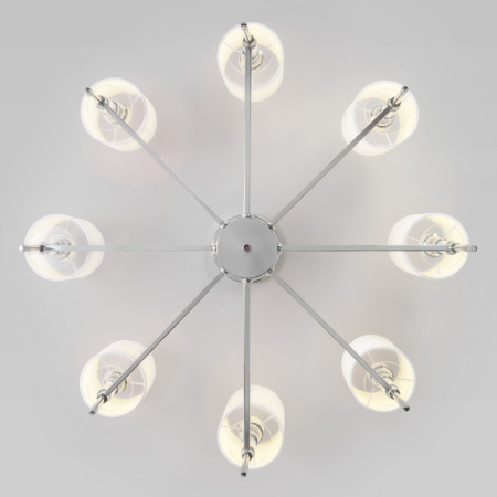 Люстры на штанге — Люстра на штанге Eurosvet 60132/8 хром купить в 