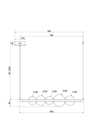 Подвесные светильники — Подвесной светильник Freya FR5396PL-L11BS купить в 