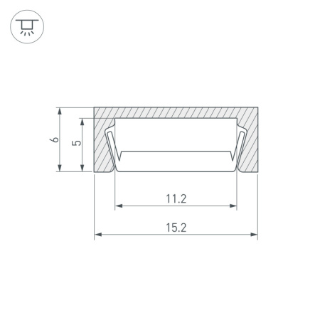 Профили для светодиодных лент — Профиль Arlight 036045 купить в 