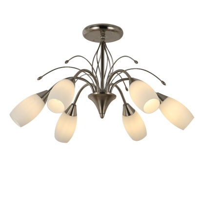 Потолочные люстры — 85873/6 сатин никель купить в 