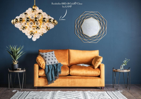 Люстры на штанге — Подвесная люстра iLamp Rockfeller 100D-18 Matt Bronze купить в  Люстры на штанге — Подвесная люстра iLamp Rockfeller 100D-18 Matt Bronze купить в