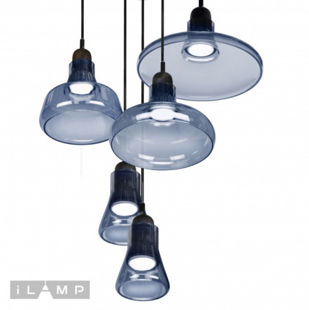 Подвесные светильники — Подвесной светильник iLamp AP9006-5 BL купить в  Подвесные светильники — Подвесной светильник iLamp AP9006-5 BL купить в
