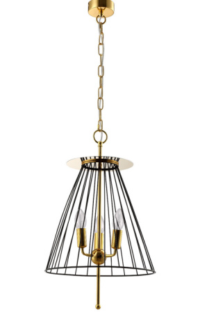Подвесные светильники — Подвесной светильник Crystal Lux MODESTO SP3 BLACK/GOLD купить в 