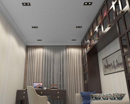 Встраиваемые точечные светильники — Встраиваемый светильник Denkirs DK3072-BK купить в 